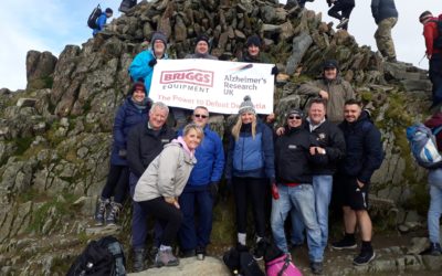 Team Briggs reaches the summit and raises £1,454 for Alzheimer’s Research UK!