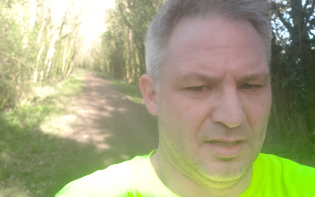 Jim Pacey is on his marks, and getting set to go and run the London Marathon this weekend!