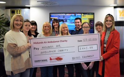 Briggs Equipment raise valuable funds for Midlands Air Ambulance Charity